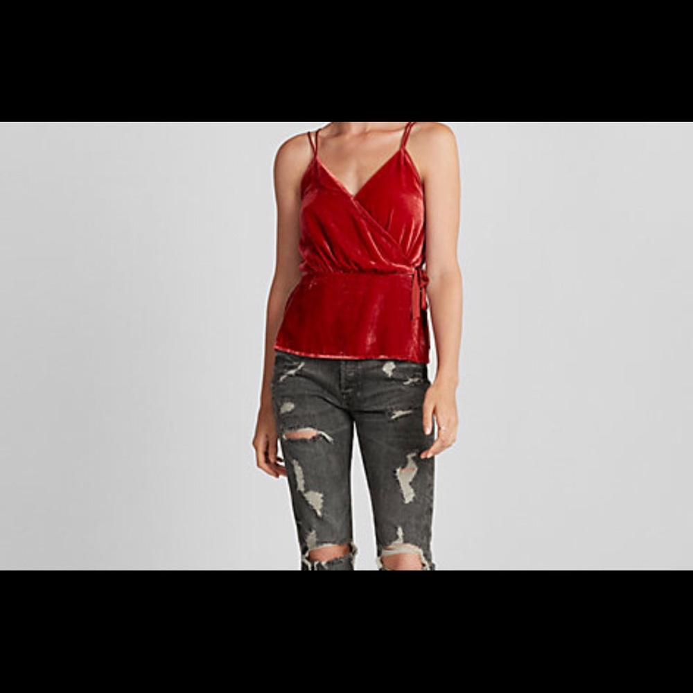 Express “Velvet” Strappy Cami Top XS BNWT